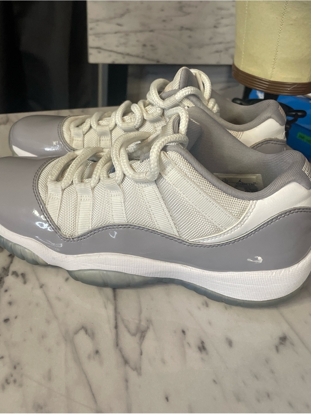 Jordan Women’s Athletic Shoes White and Gray sz6y -7.5 women